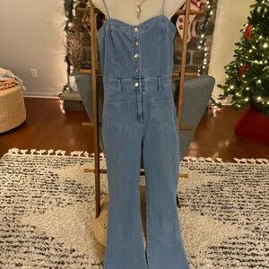 Chic Blue Denim Women's Overalls